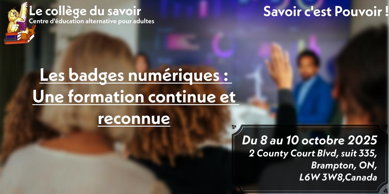 Les badges numériques: Une formation continue et reconnue