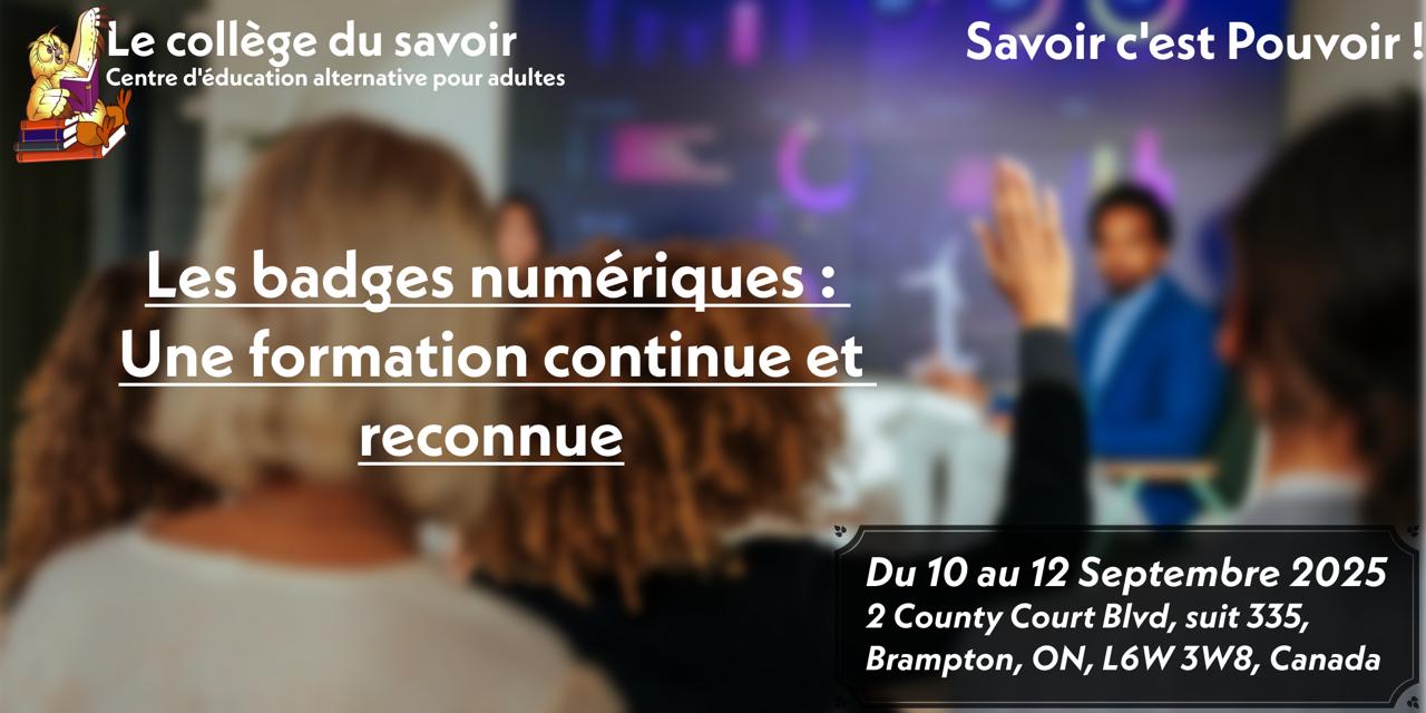 Les badges numériques: Une formation continue et reconnue